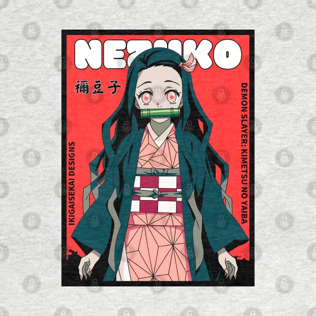 Nezuko Kamado: Anime Comic Cover Style IKIGAISEKAI by IKIGAISEKAI